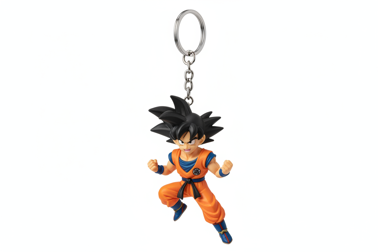 Goku Anime Character keychain, the keychain should have Goku